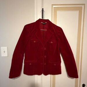 Eddie Bauer Deep Red Blazer – Women's size Med Like New!